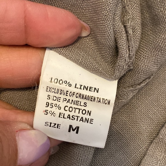 Lina Tomei Linen Rhinestone Embellished Dress - Picture 11 of 11